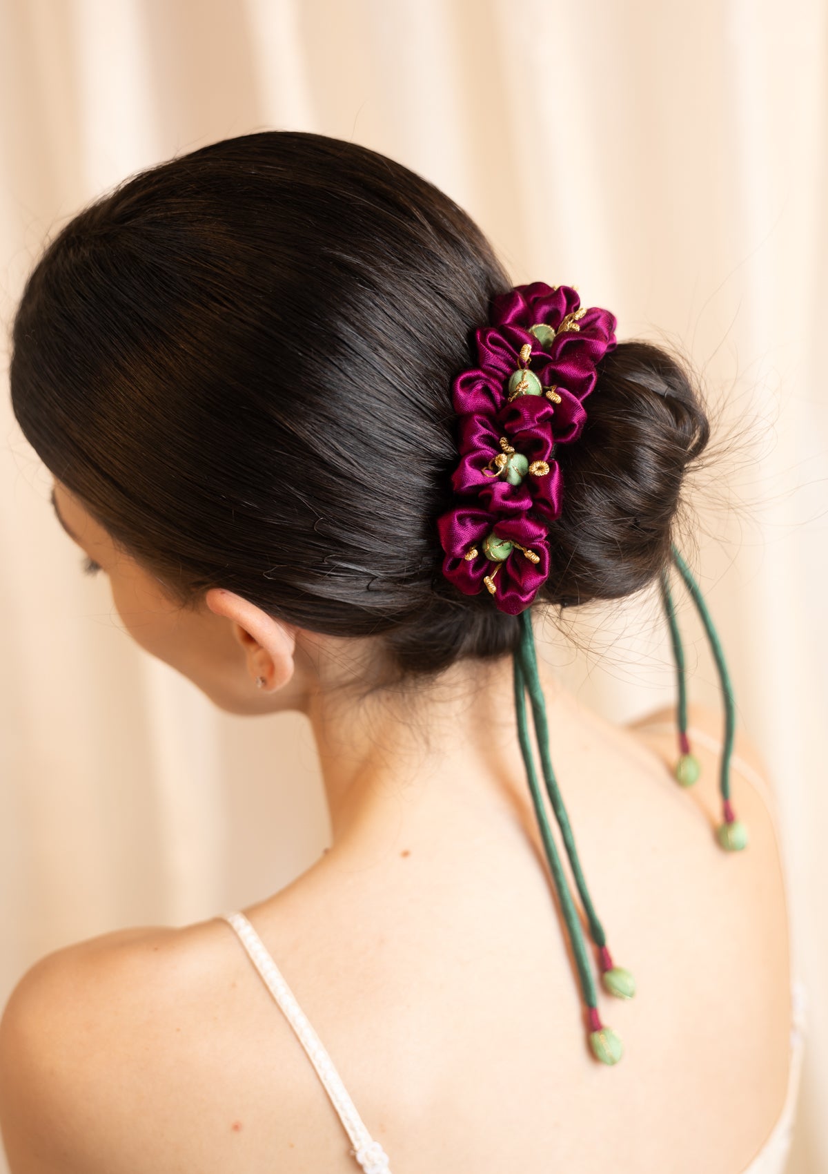 Russian Violet Floral Gajra