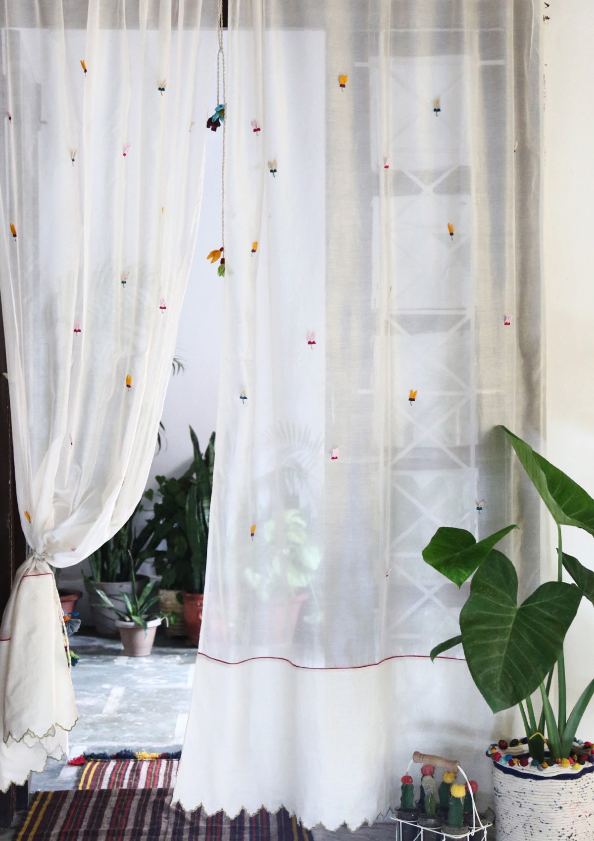 Hasta Off-White Sheer Curtain