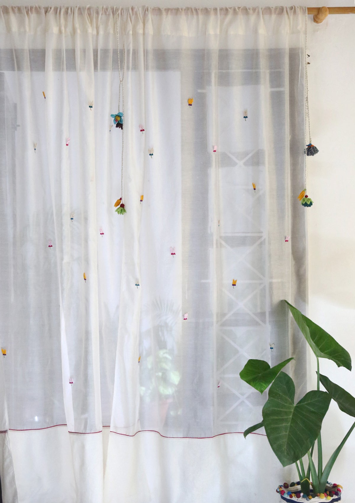 Hasta Off-White Sheer Curtain