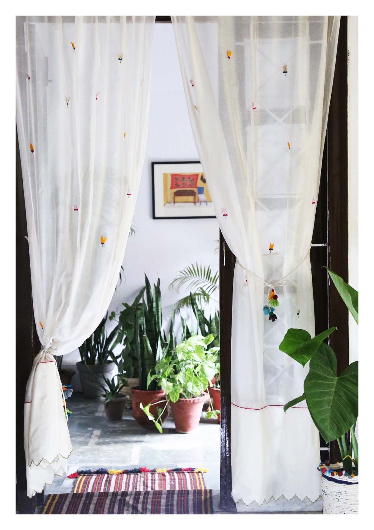 Hasta Off-White Sheer Curtain