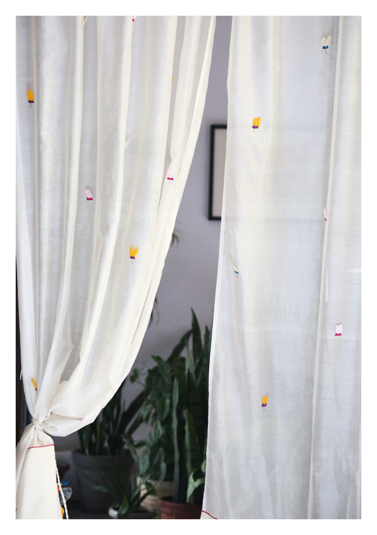 Hasta Off-White Sheer Curtain