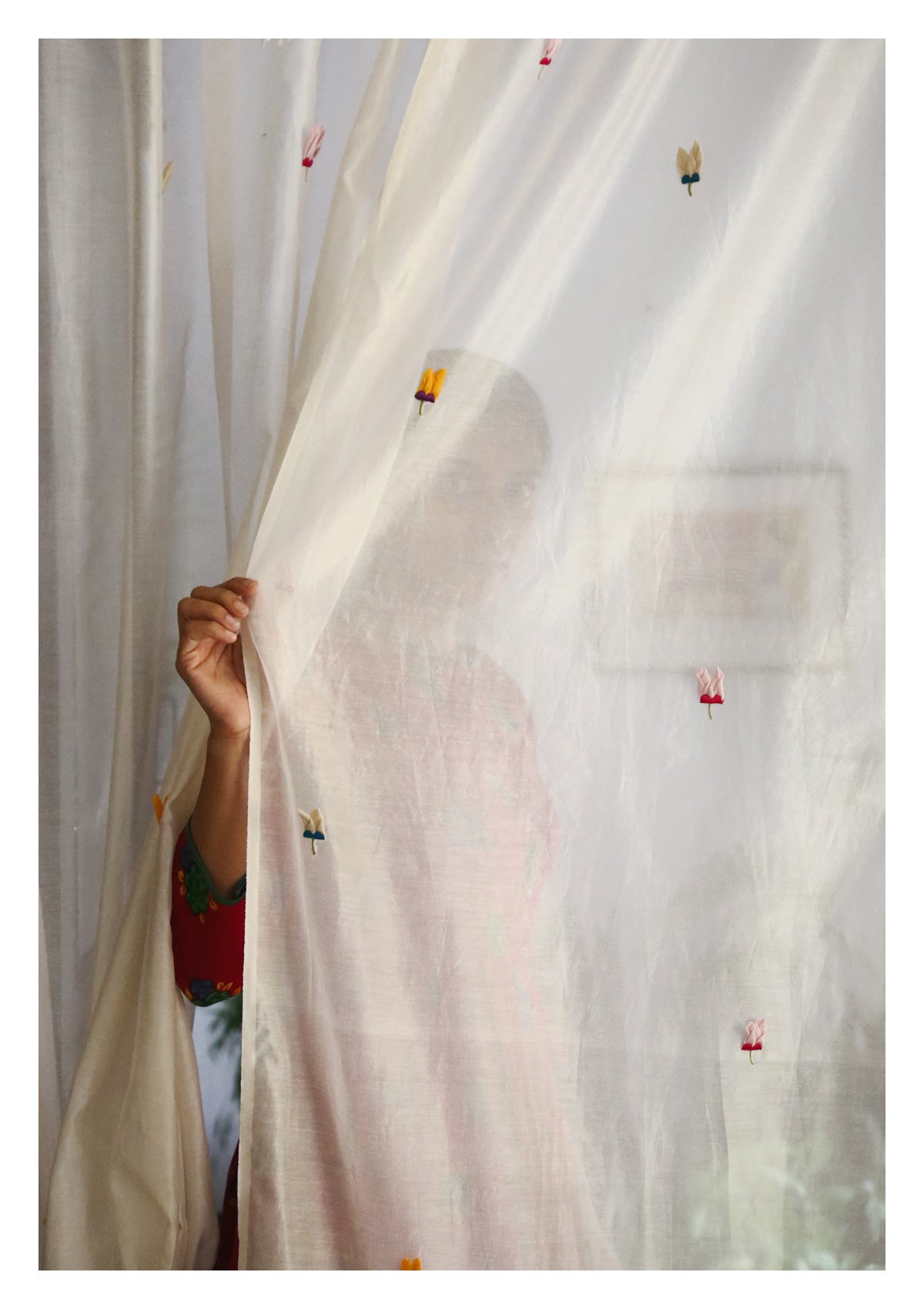 Hasta Off-White Sheer Curtain