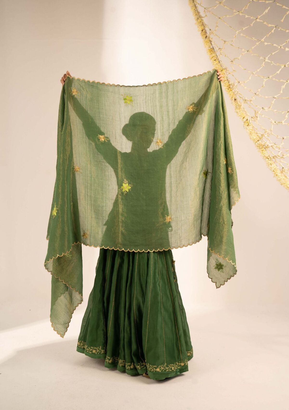 Heena Green Dupatta