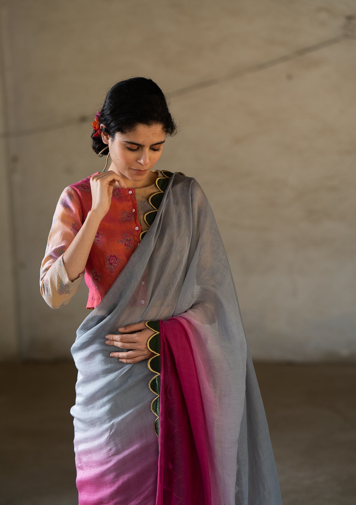Hosh Udati Chanderi Saree