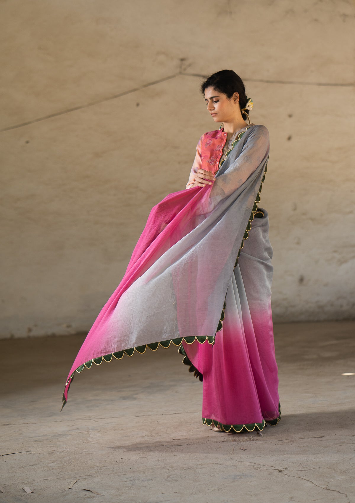 Hosh Udati Chanderi Saree