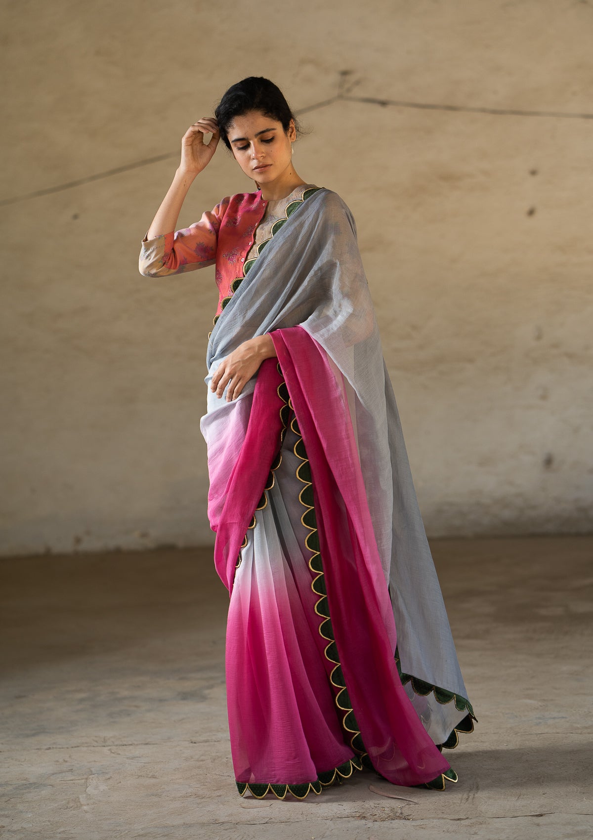 Hosh Udati Chanderi Saree