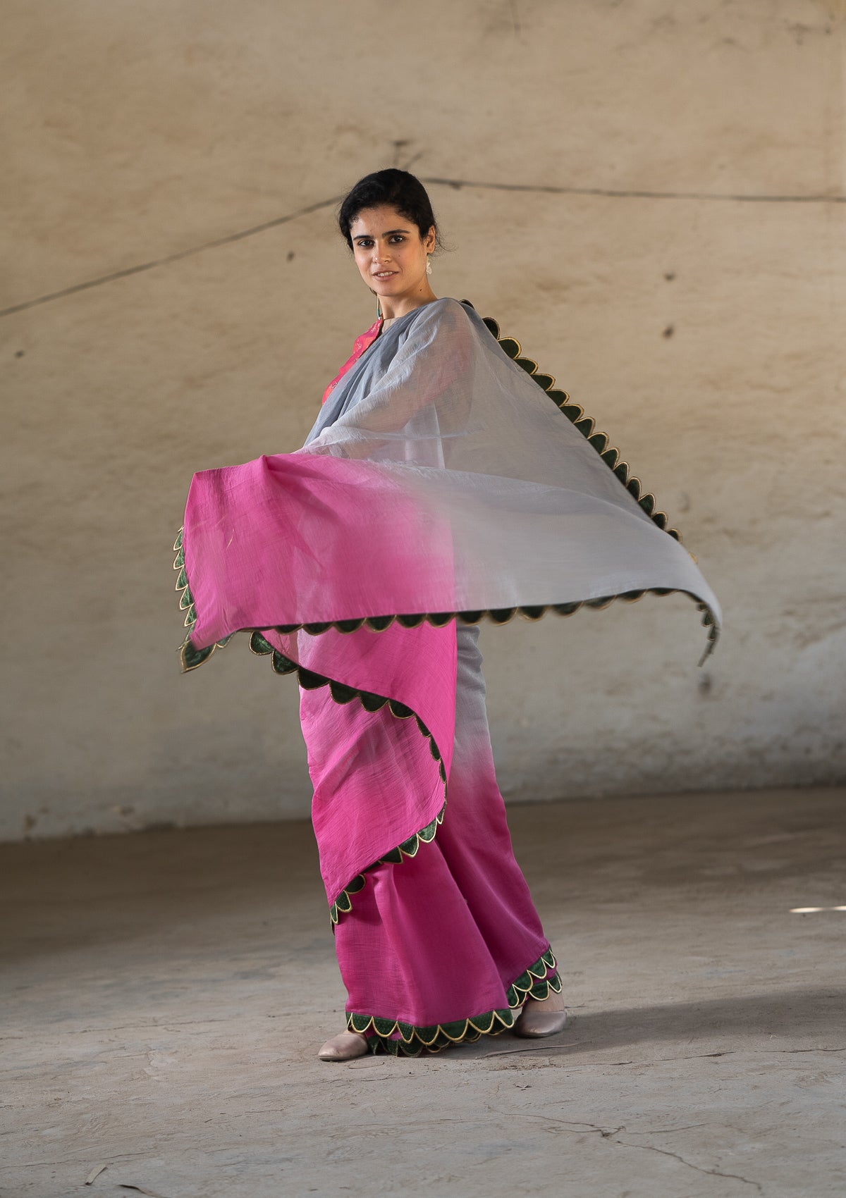 Hosh Udati Chanderi Saree