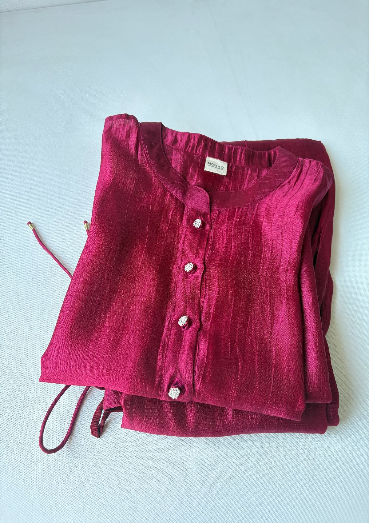 Rosie Silk Kurta Pant Set - Size Small