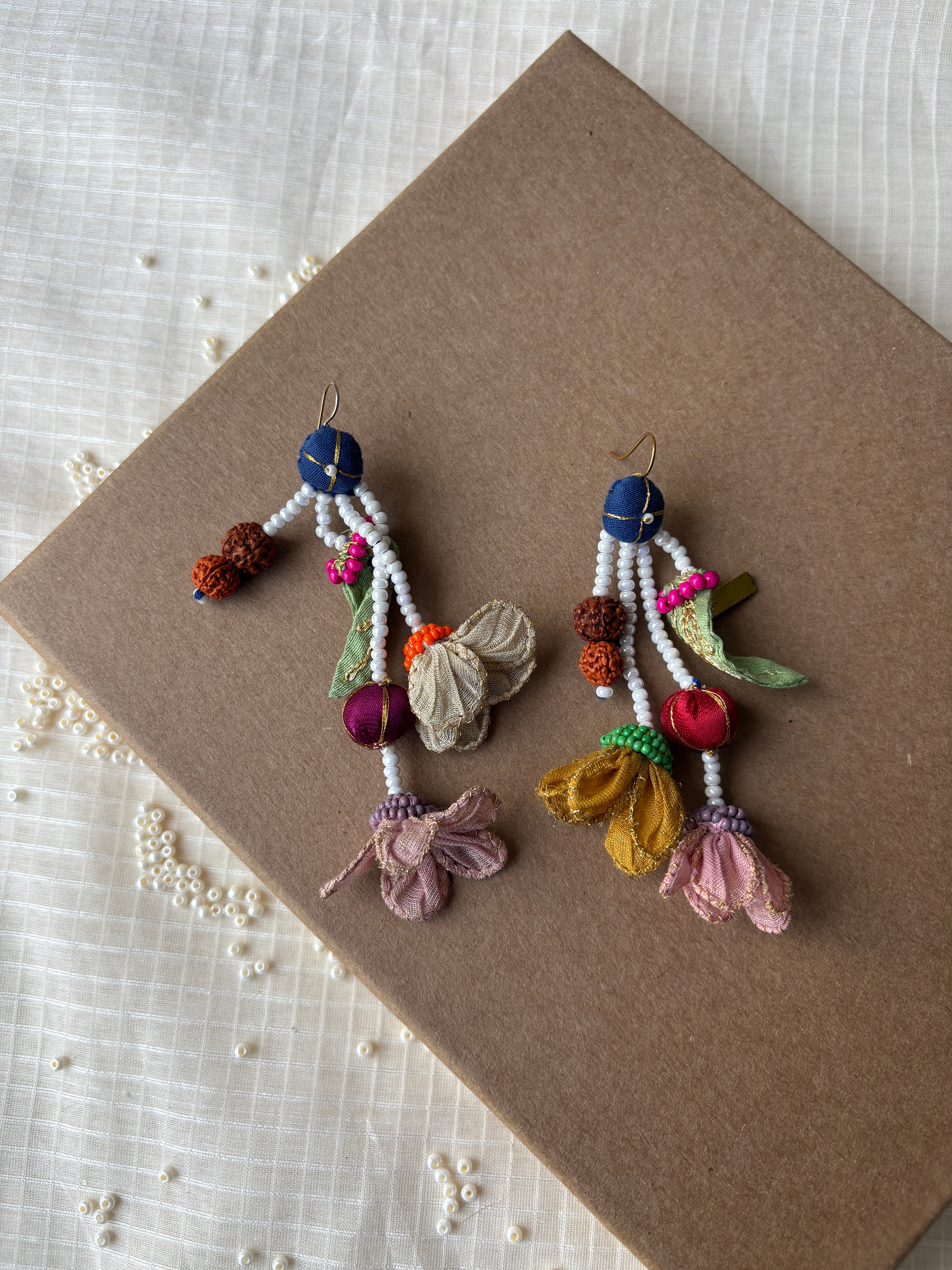 Prismatic Floral Earring