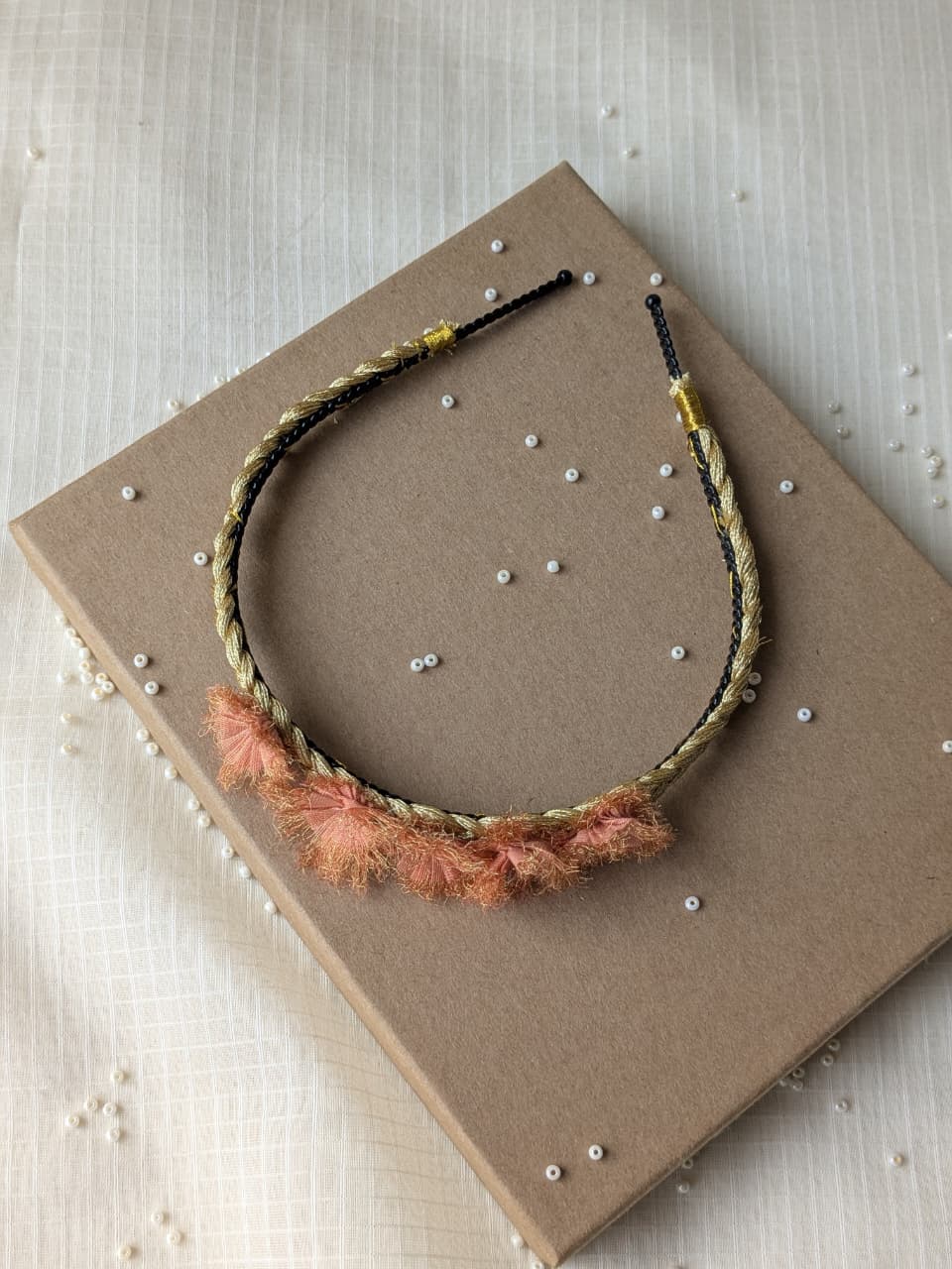 Fiery Glow Floral Hairband