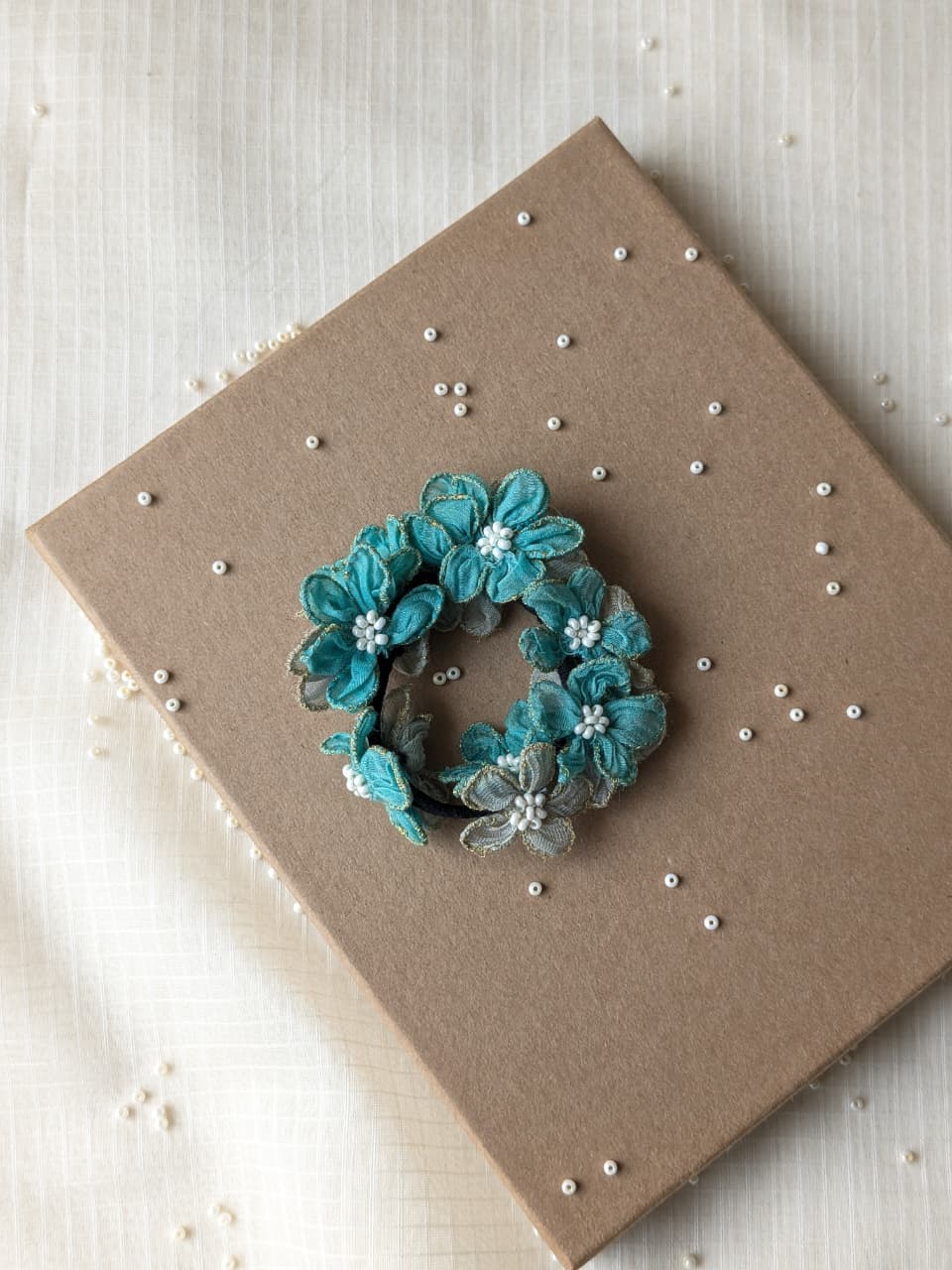 Morning Glory Floral Rubber Band