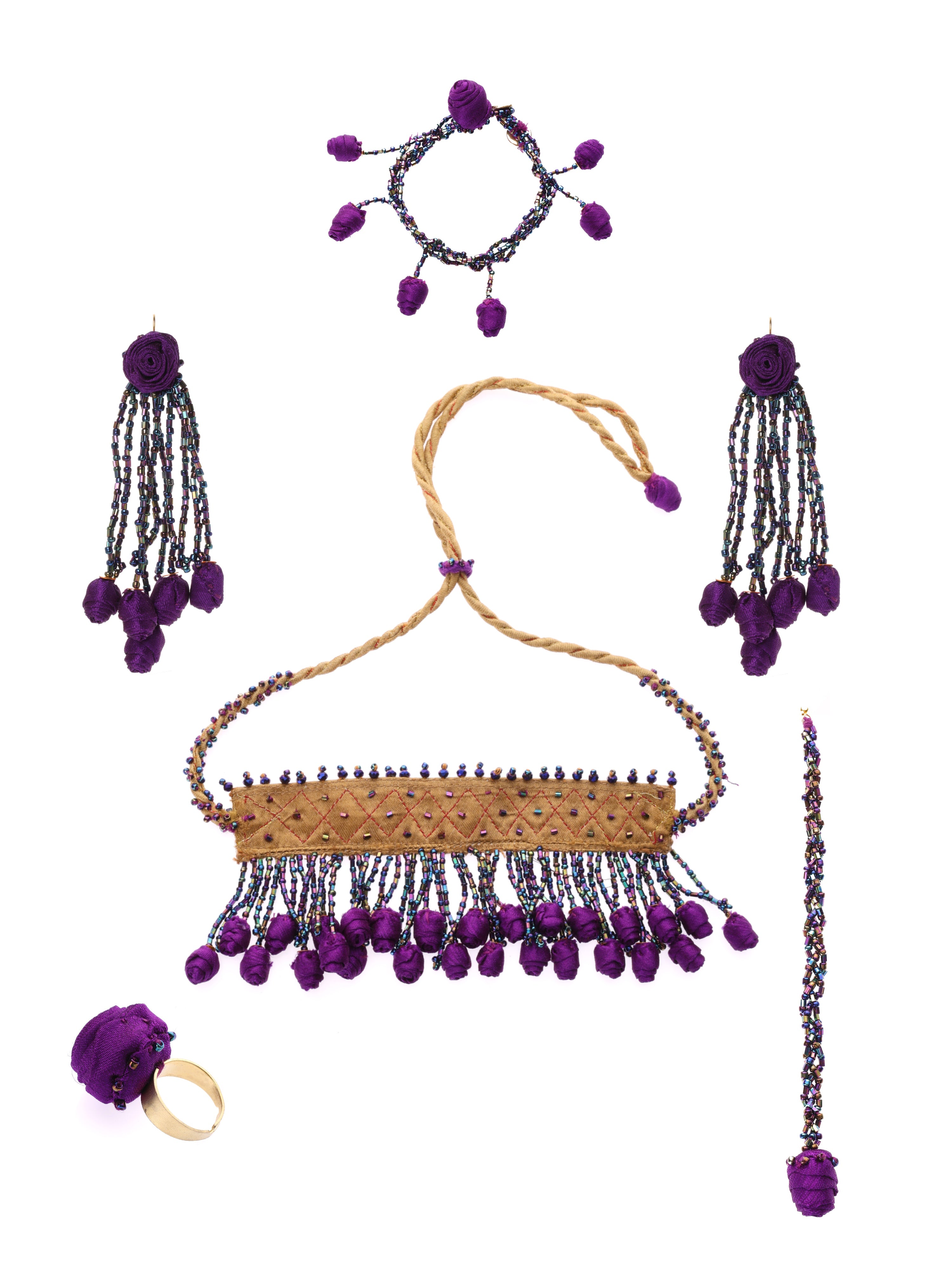 Kanchan Gulab Floral Set