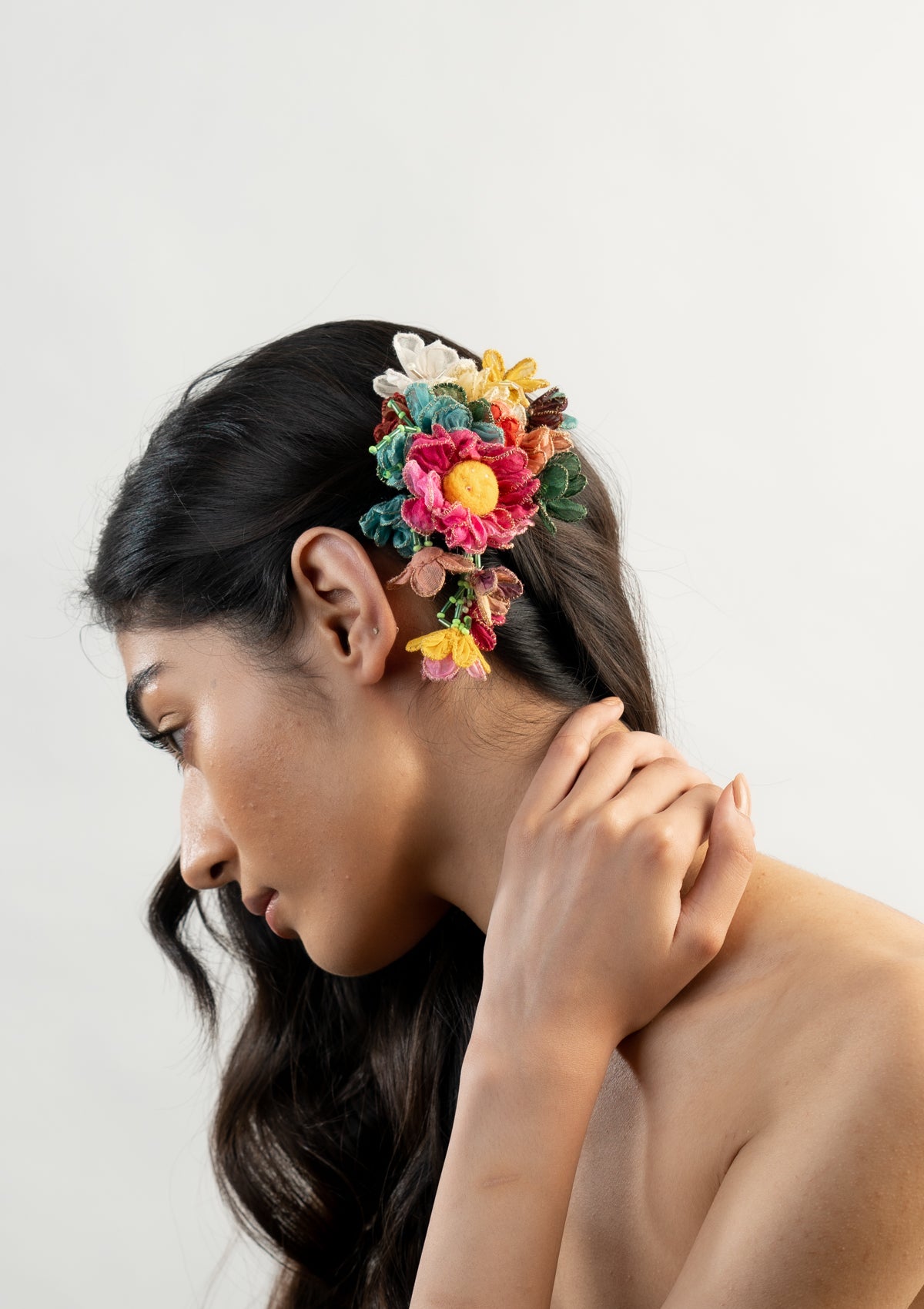 Jaggery Floral Claw Clip