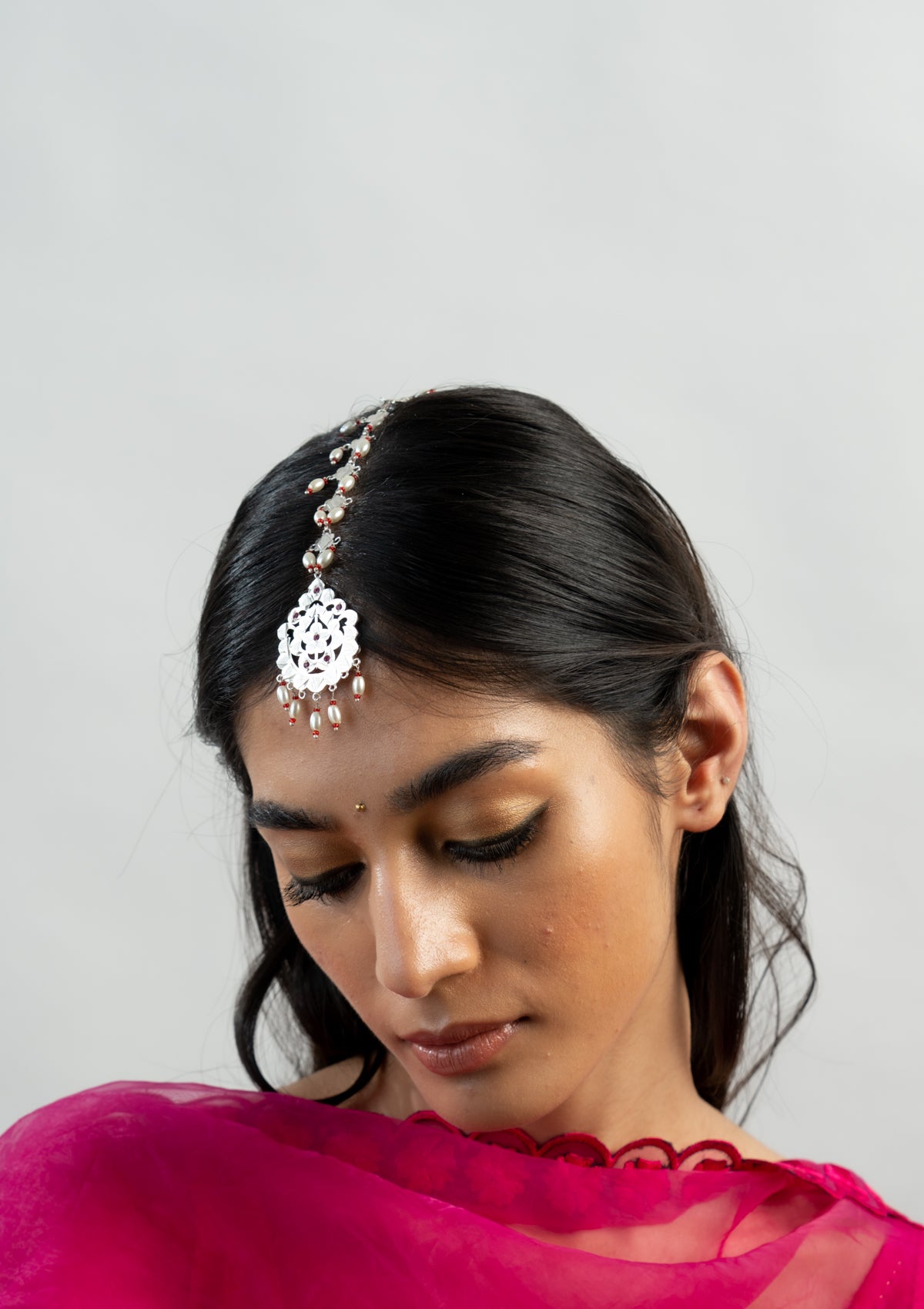 Janya Handmade Silver Mangtikka
