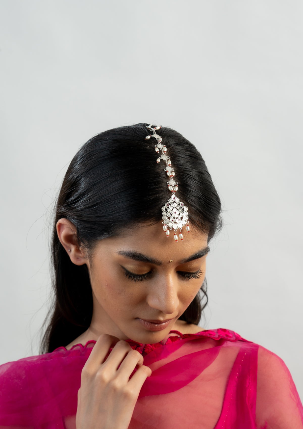 Janya Handmade Silver Mangtikka