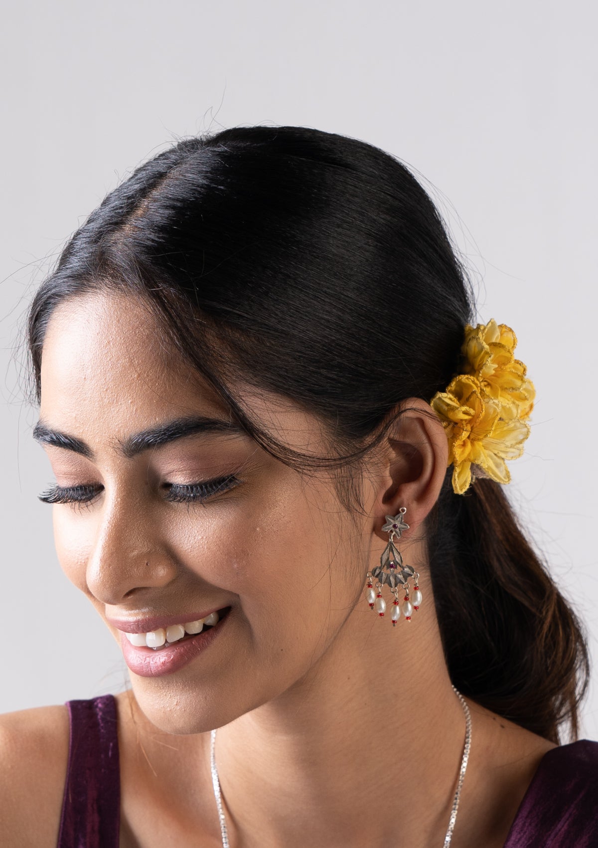 Jheel Handmade Silver Earring