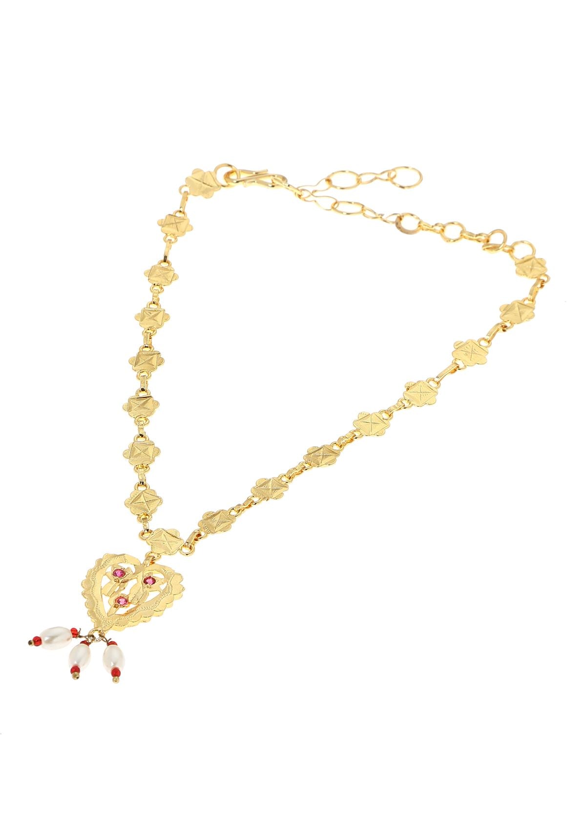 Juhi Gold Tone Silver Necklace