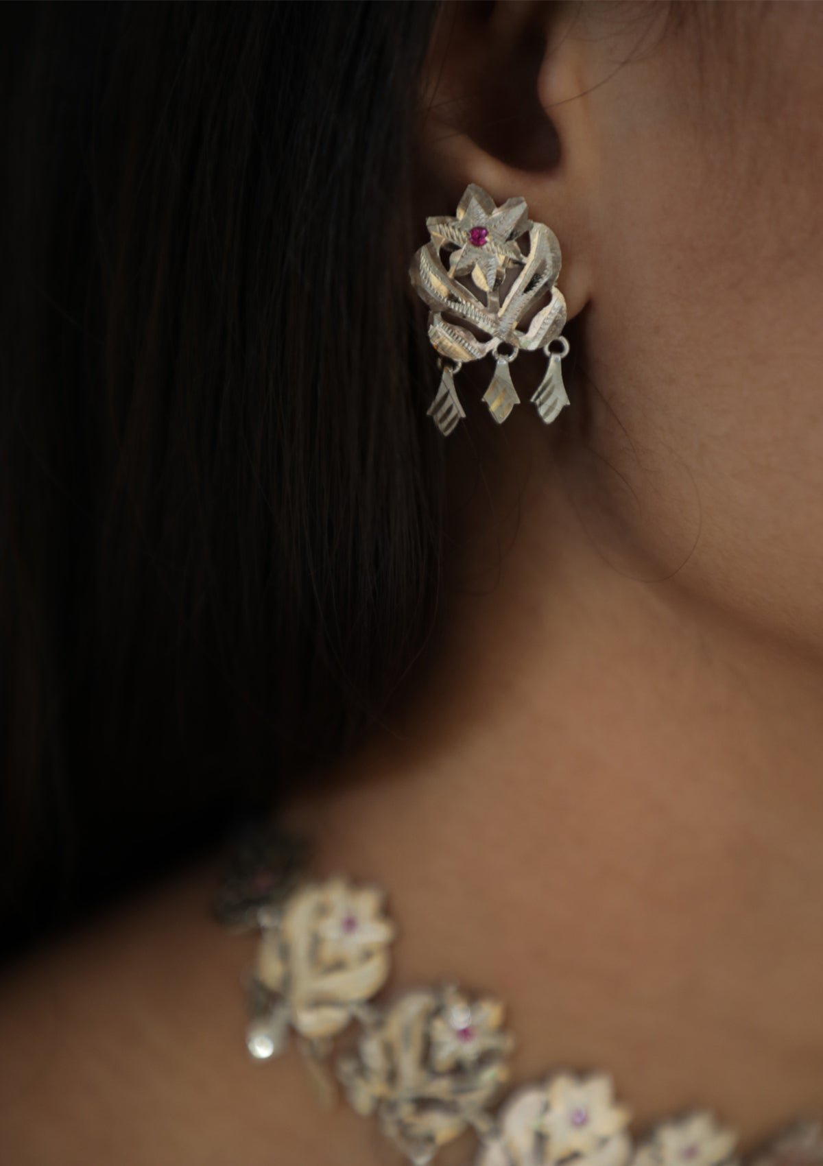 Kaliha Handmade Silver Earrings