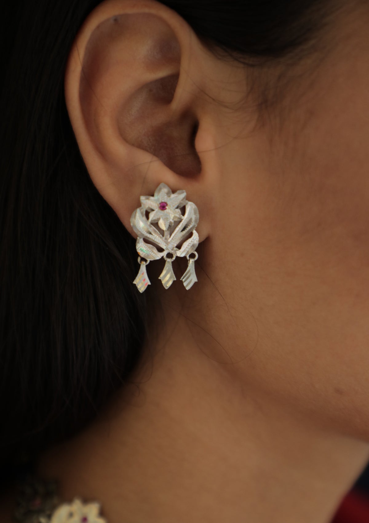 Kaliha Handmade Silver Earrings