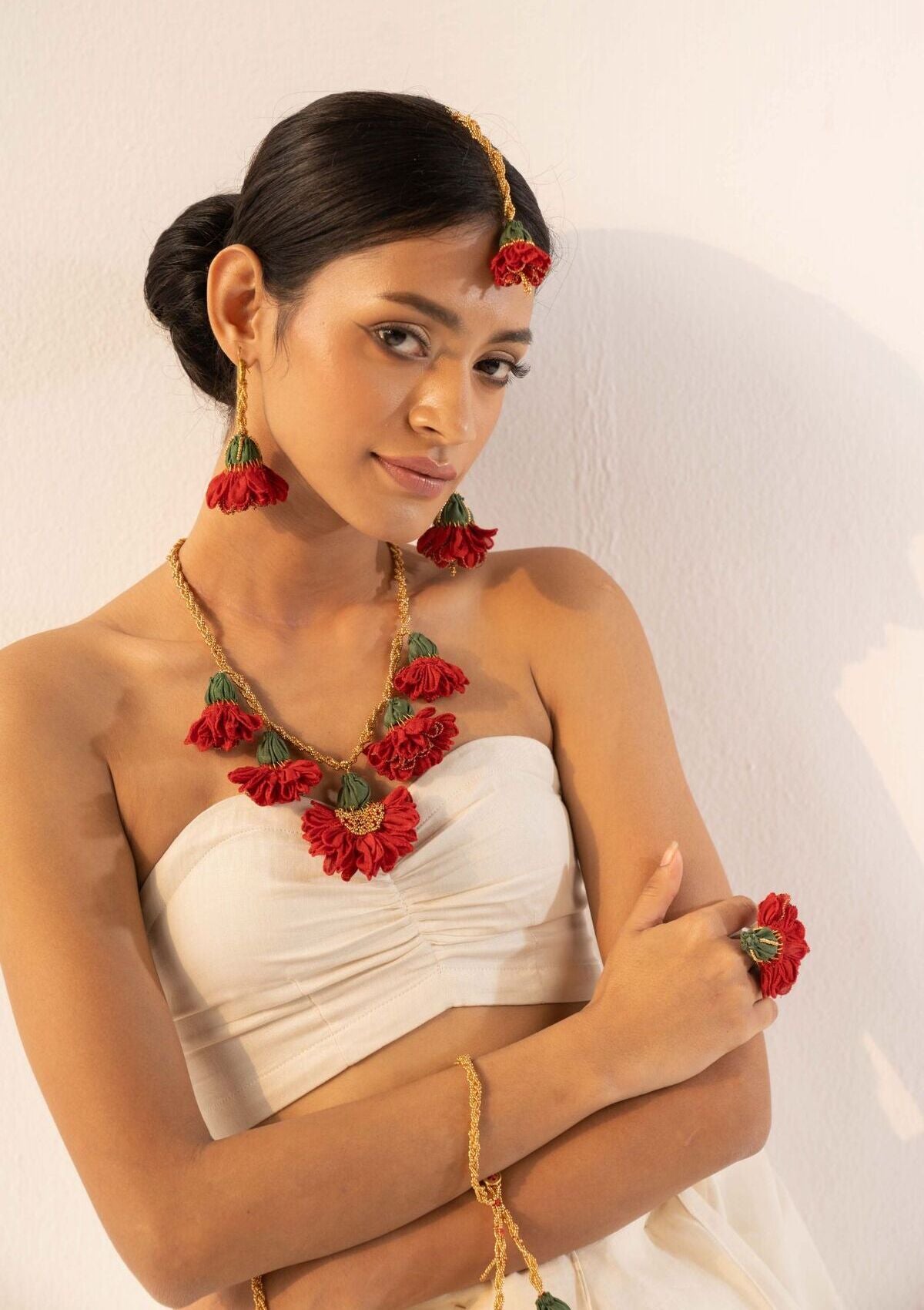 Kund Pushp Floral Jewellery Set