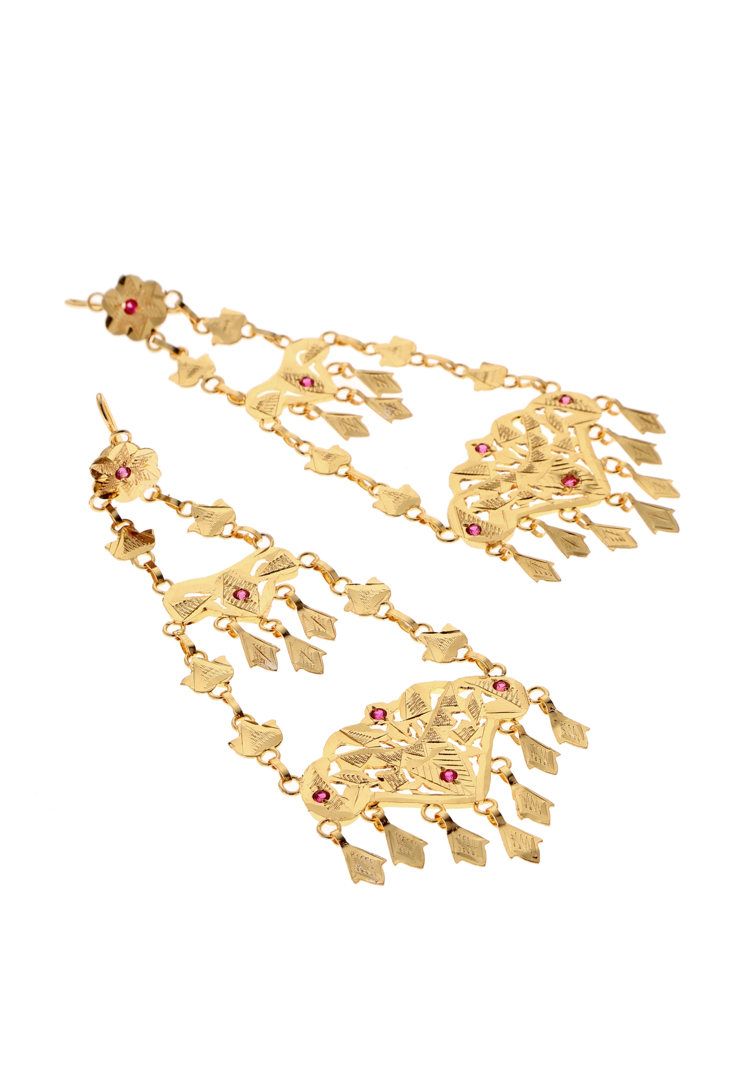 Lolitha Gold Tone Silver Earrings