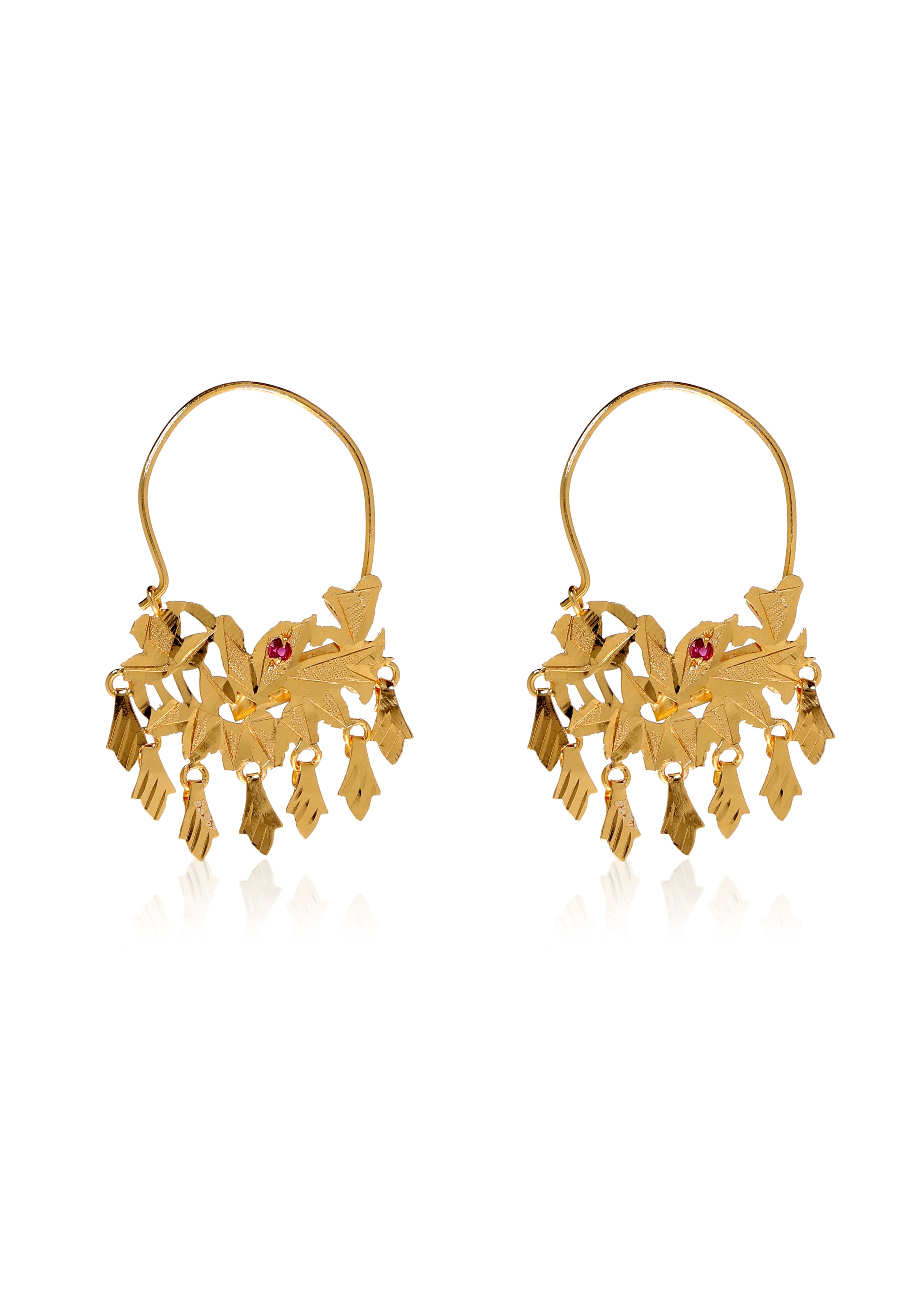 Pyaari Handmade Gold Tone Silver Ballis