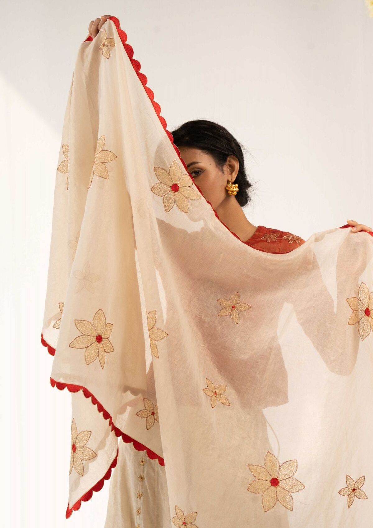 Lagan Gold Tissue Chanderi Dupatta