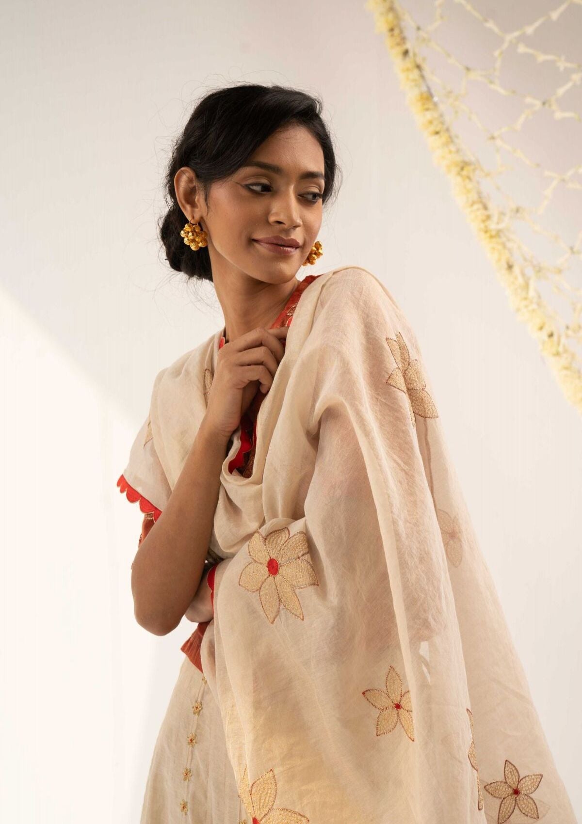 Lagan Gold Tissue Chanderi Dupatta