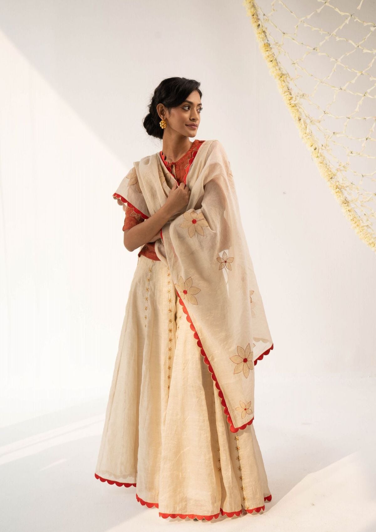 Lagan Gold Tissue Chanderi Dupatta