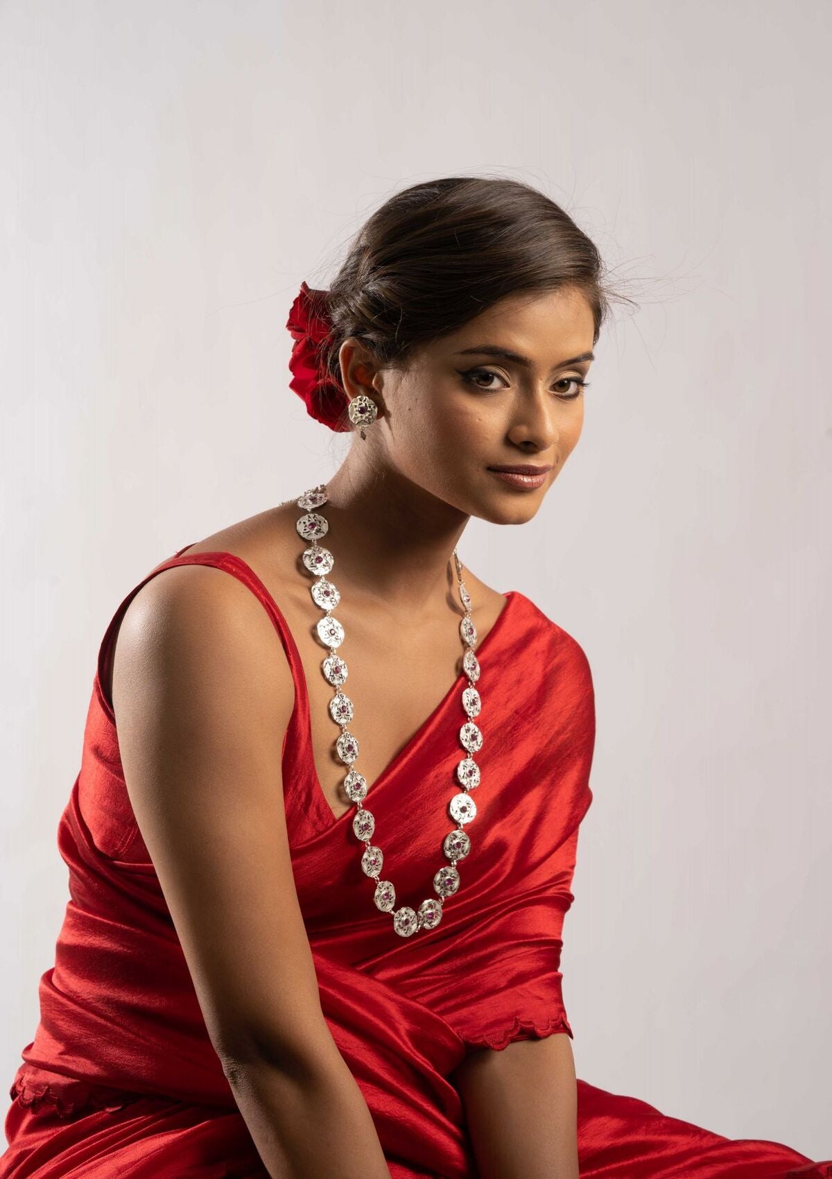Laxmi Handmade Silver Necklace