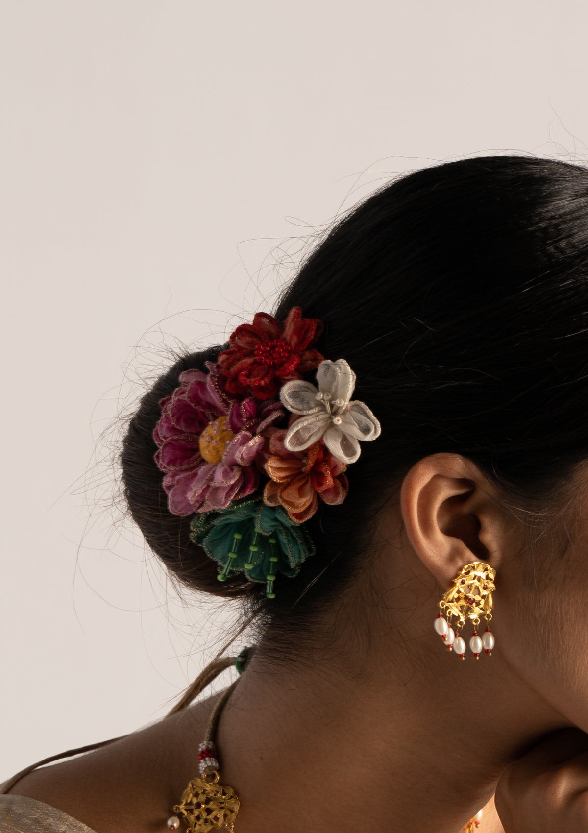 Lehna Gold Tone Silver Earrings