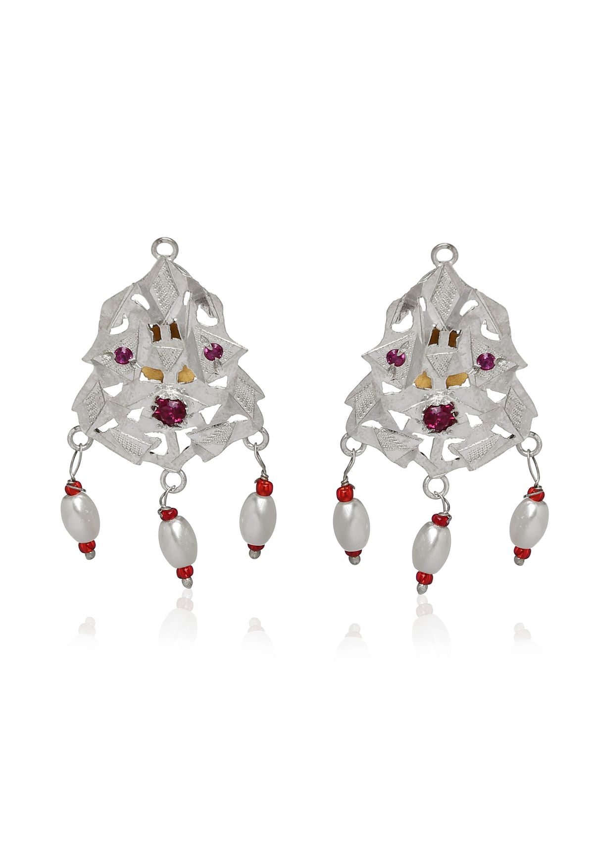 Lehna Handmade Silver Earrings