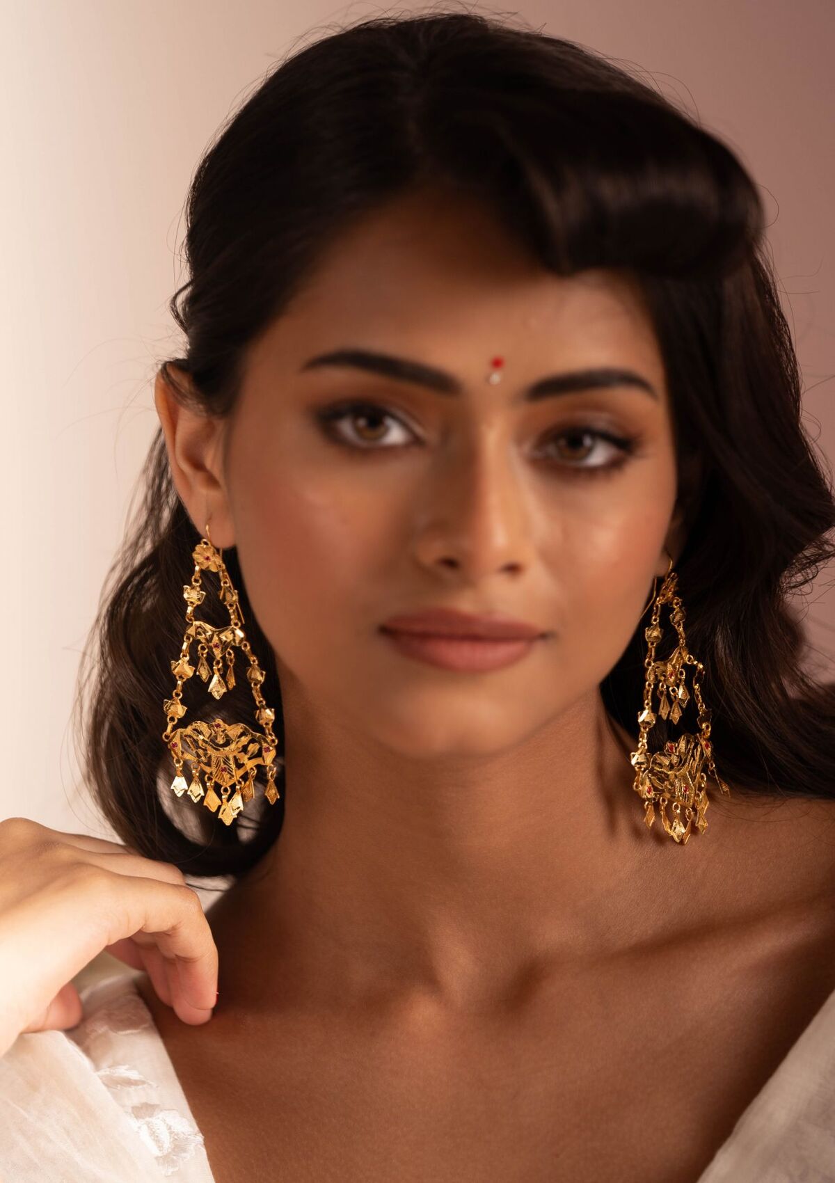 Lolitha Gold Tone Silver Earrings
