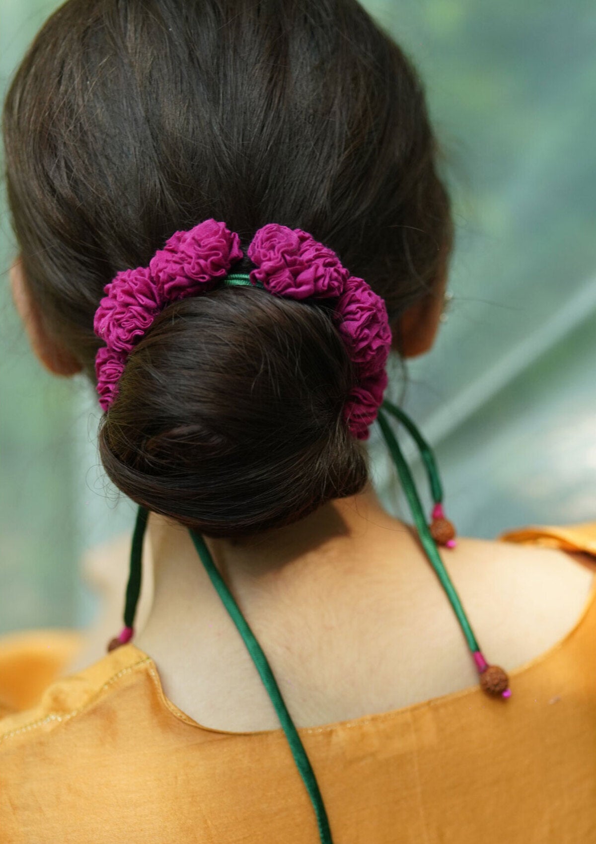 Magnolia Pink Textile Gajra