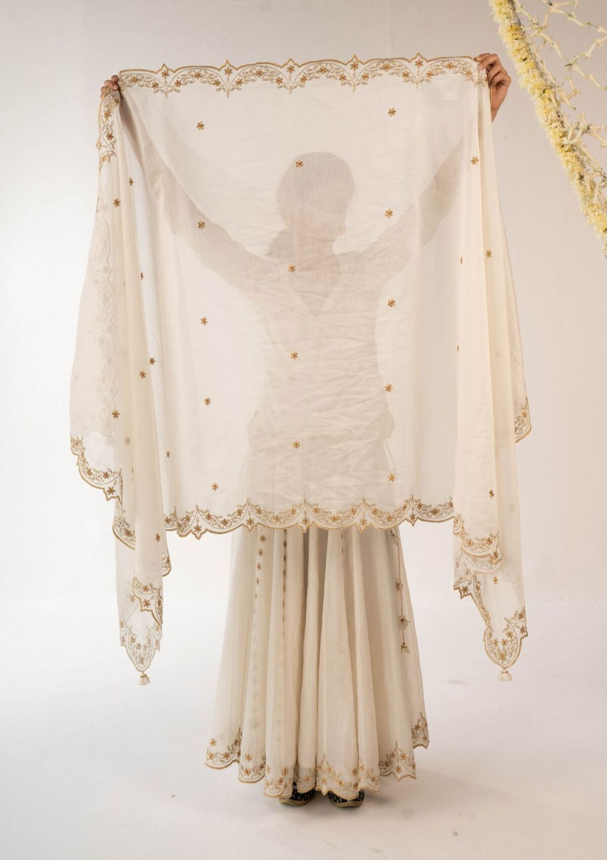 Malai Ivory Dupatta