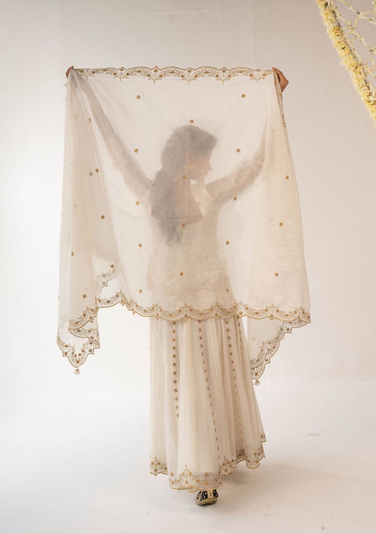 Malai Ivory Dupatta
