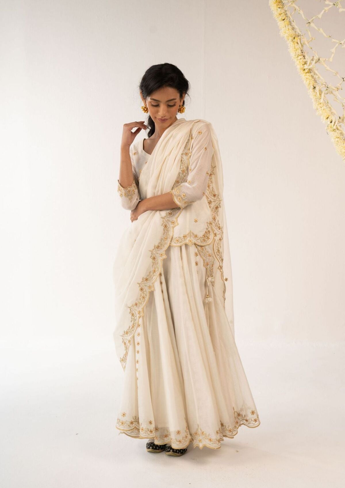 Malai Ivory Dupatta