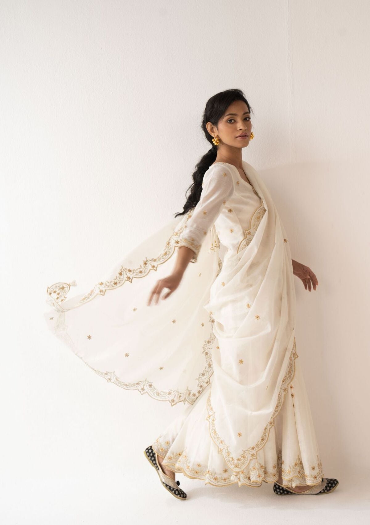 Malai Ivory Dupatta