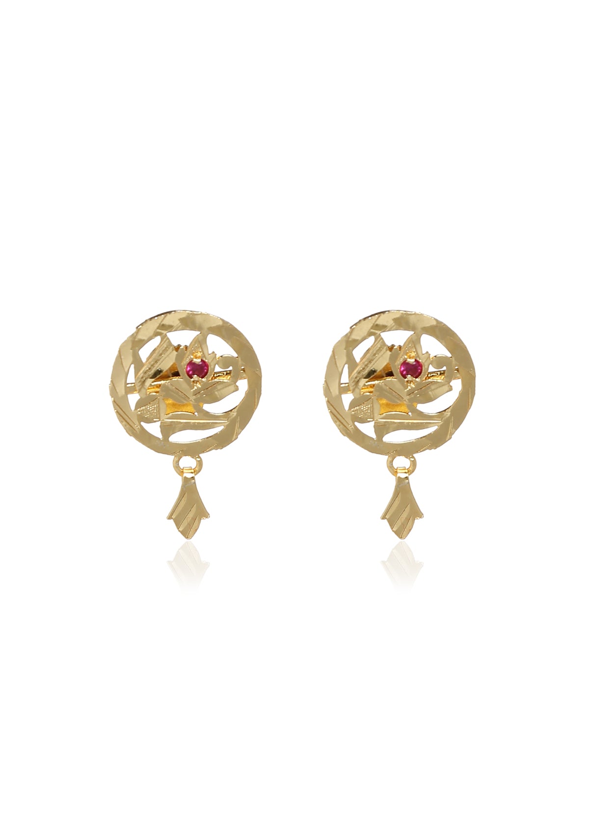 Malti Gold Tone Silver Studs