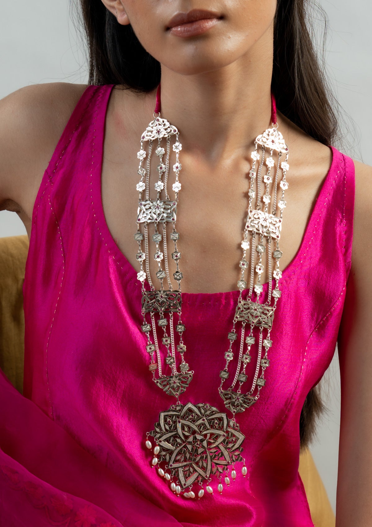 Mamtha Handmade Silver Necklace