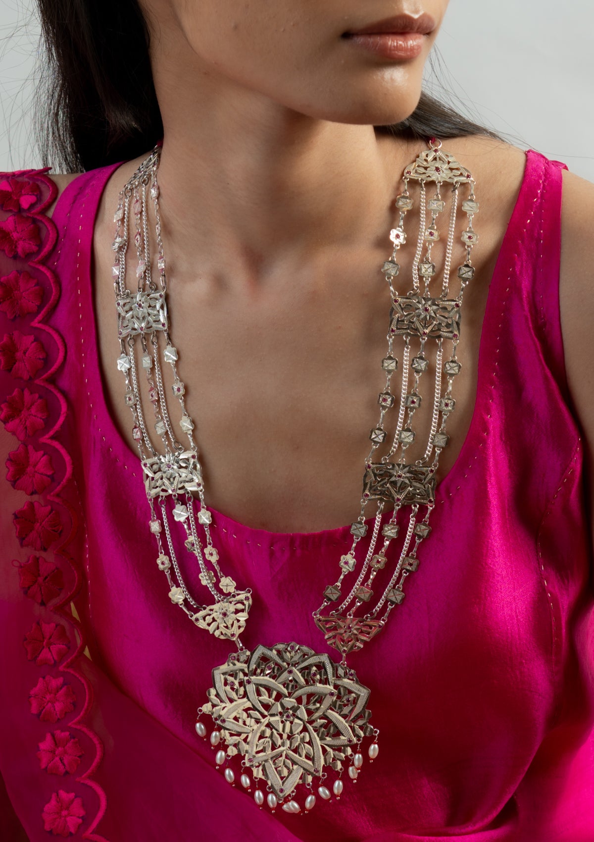 Mamtha Handmade Silver Necklace