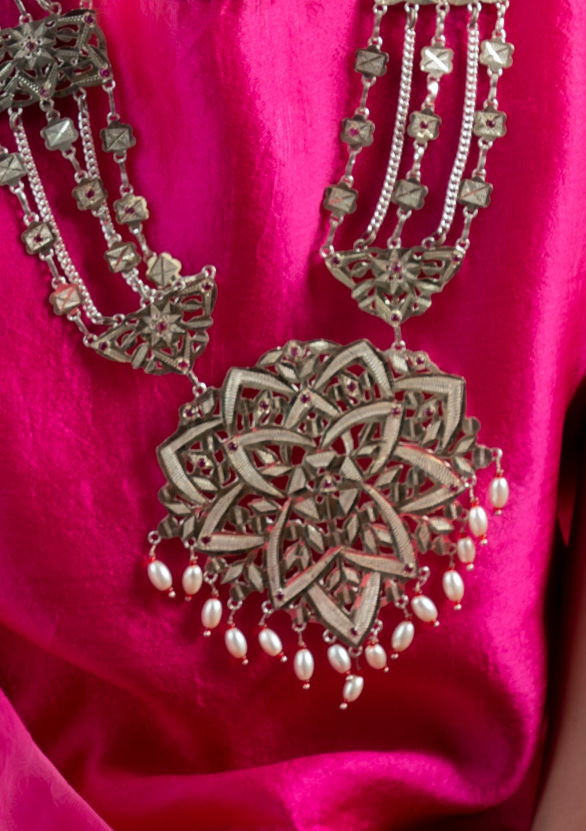 Mamtha Handmade Silver Necklace