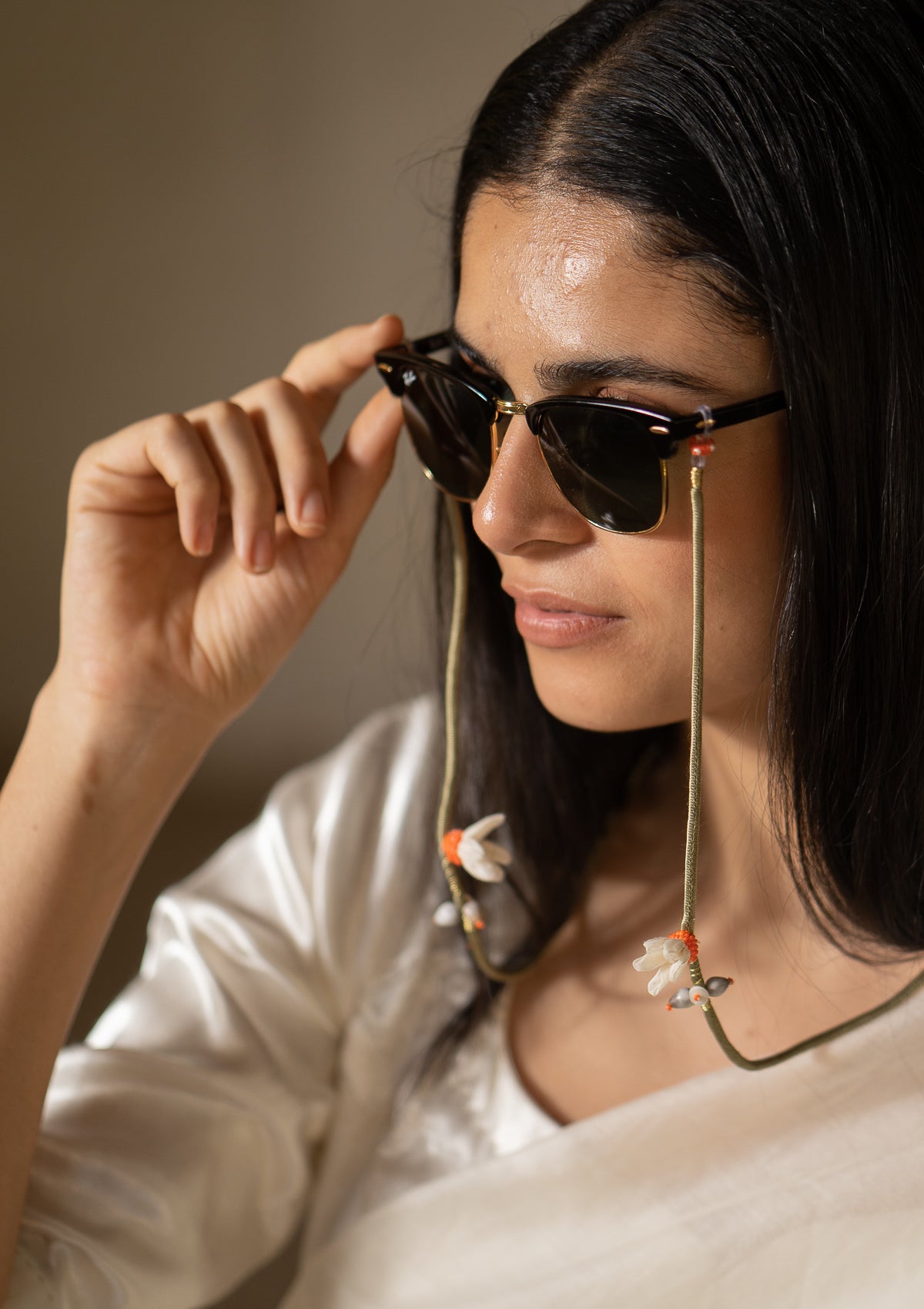Marcus Floral Eye wear Chain