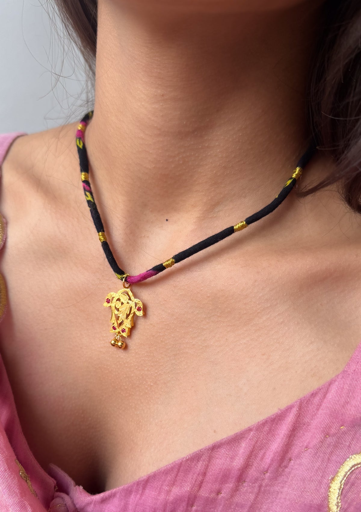 Chanchal Gold Tone Silver Necklace