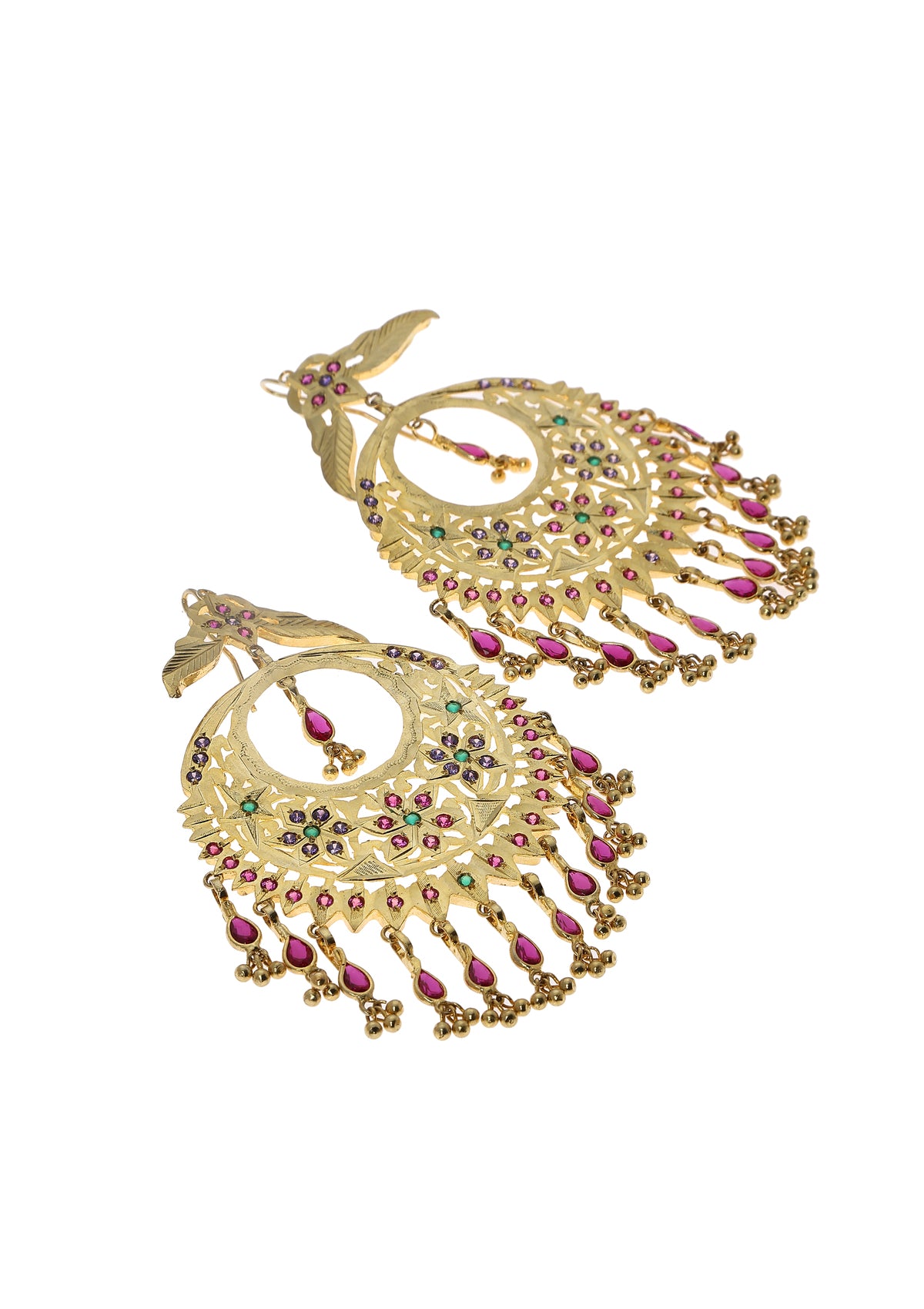 Mekhala Gold Tone Silver Earrings
