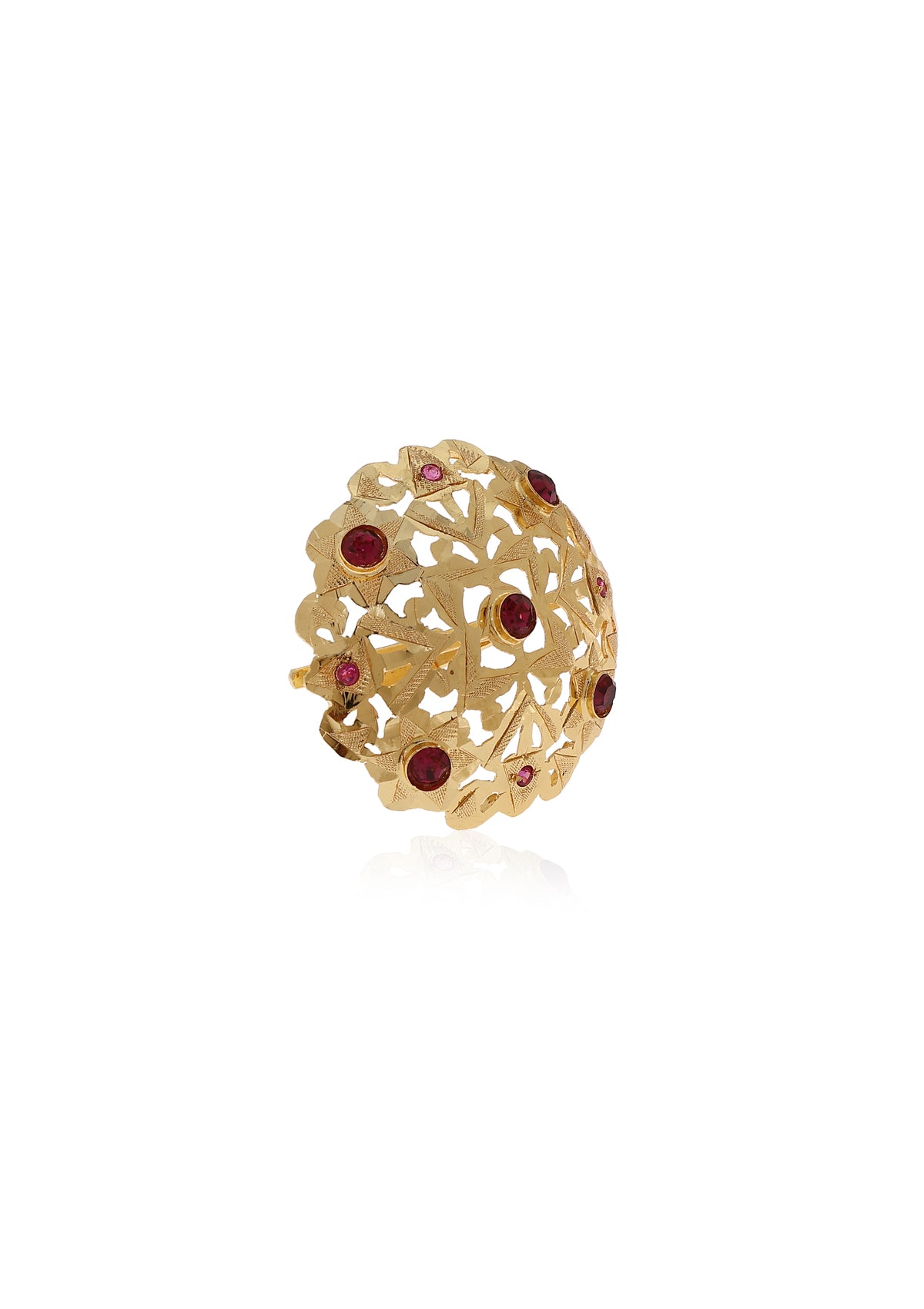 Mina Gold Tone Silver Ring