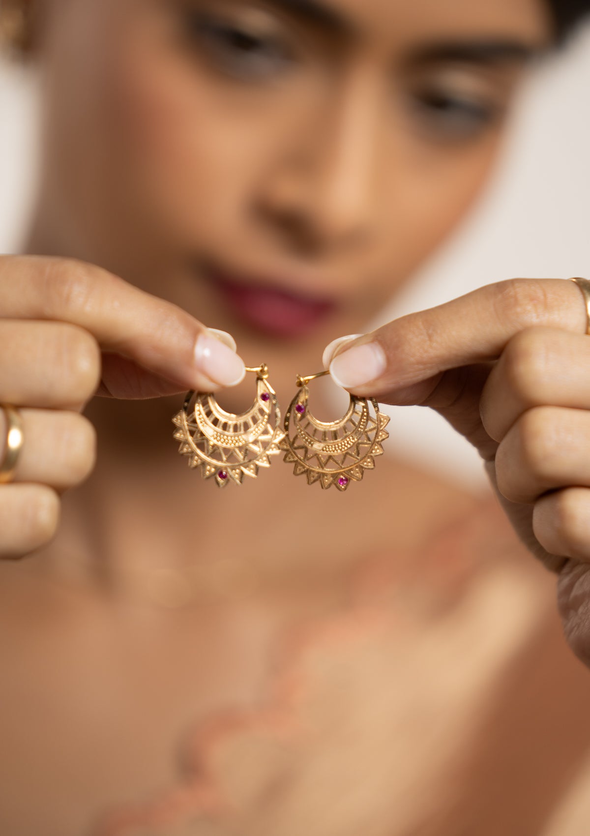 Mitra Gold Earrings
