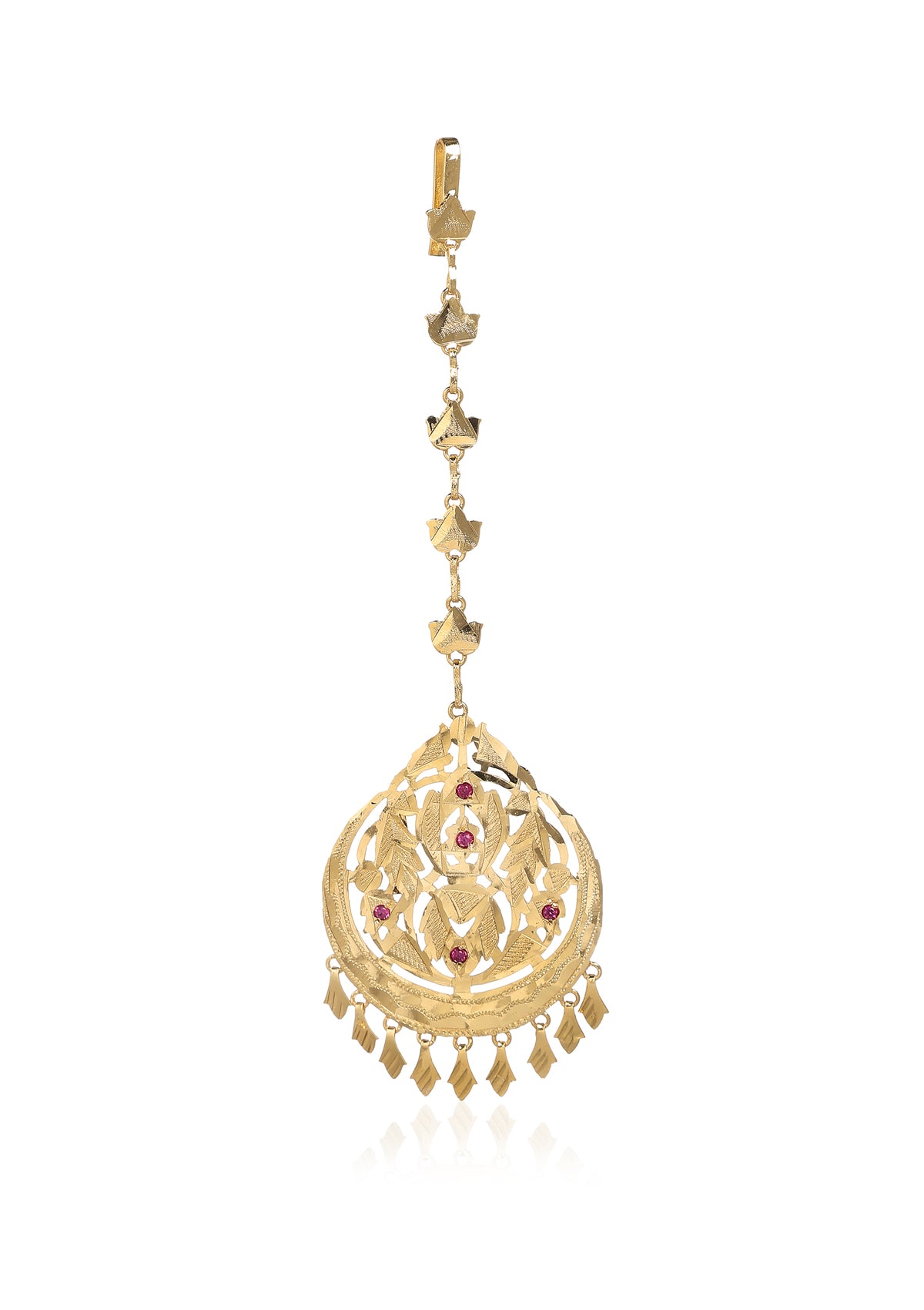 Morni Handmade Gold tone Silver Mangtikka
