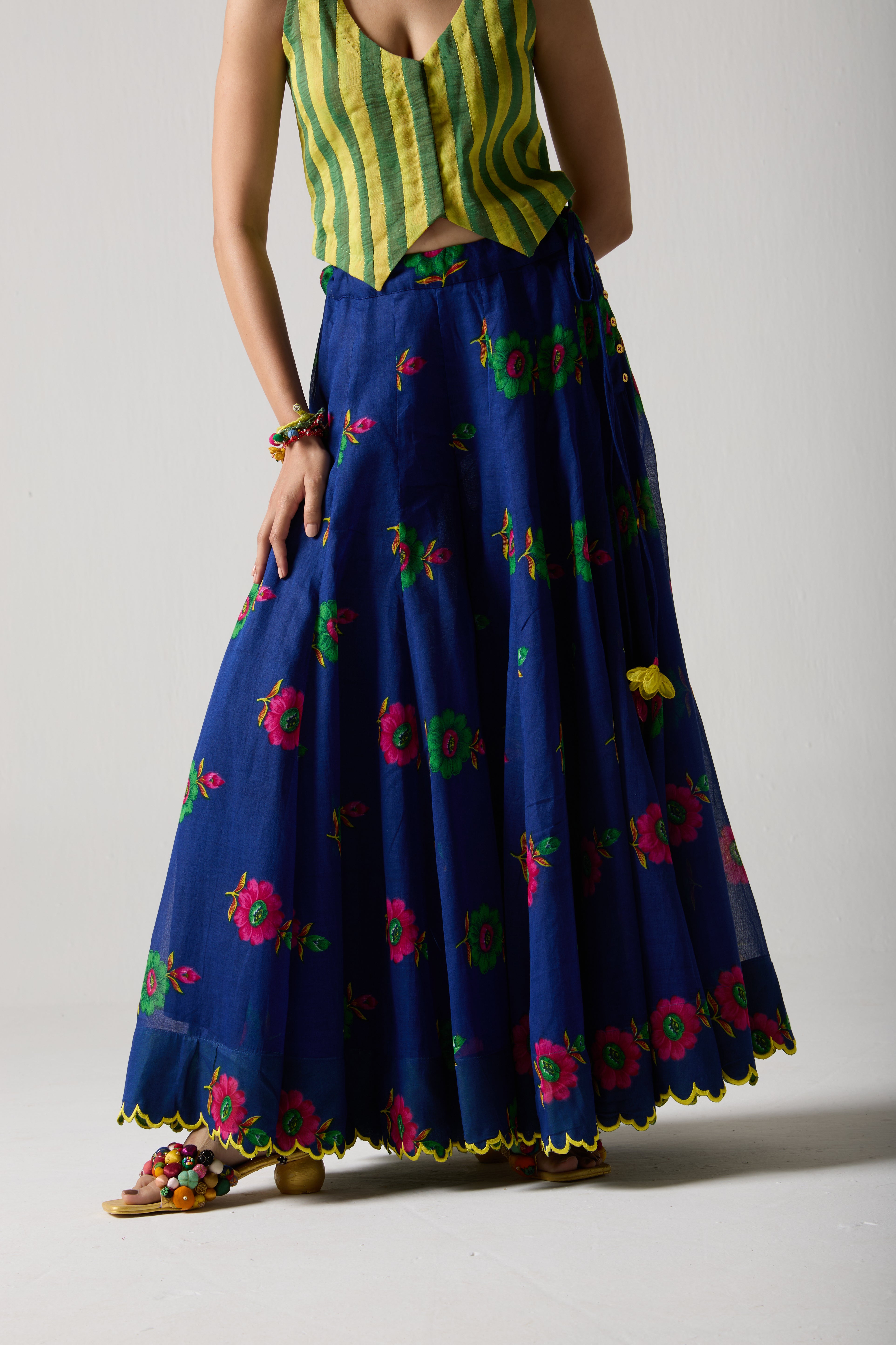 Indigo Divider Skirt