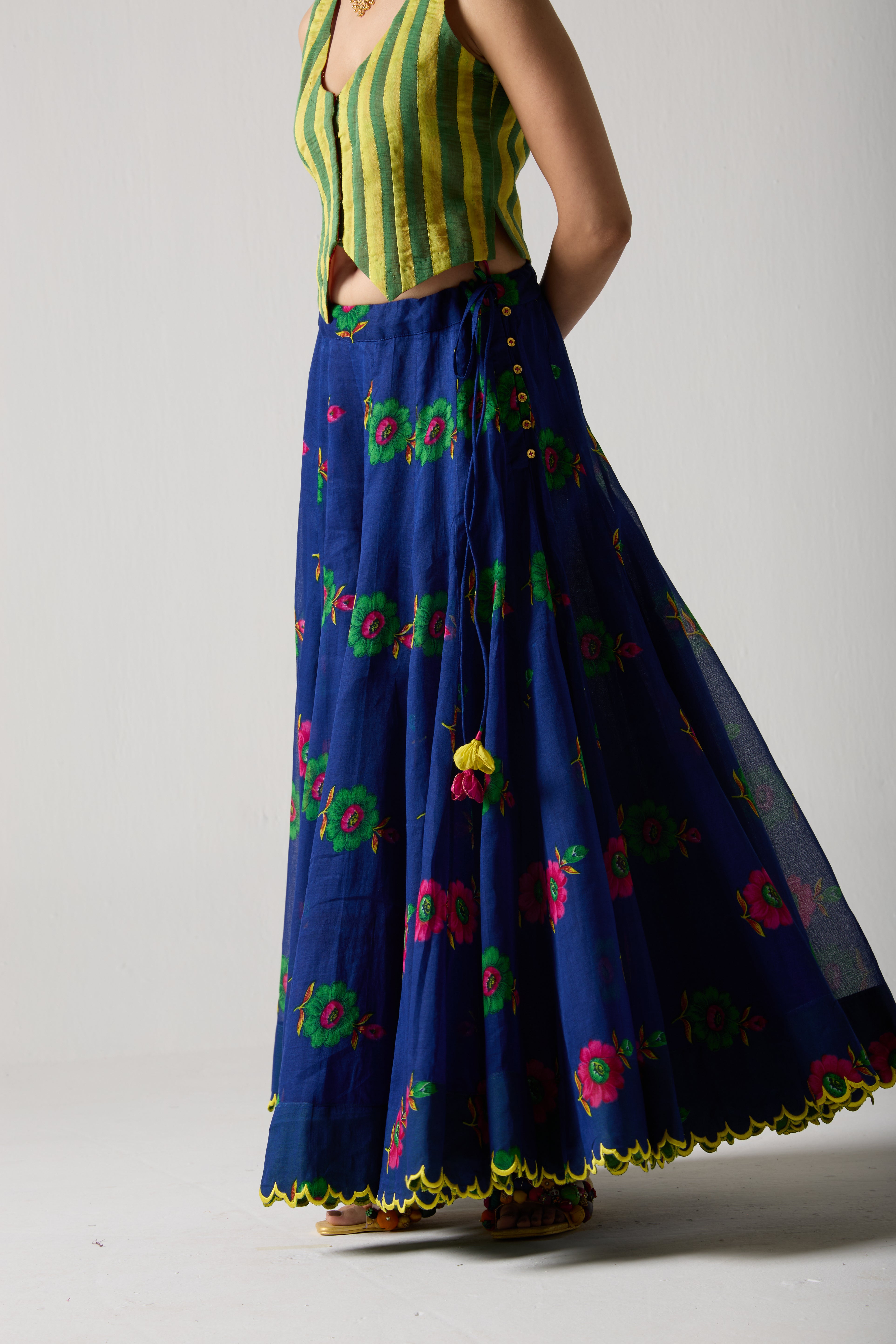 Indigo Divider Skirt